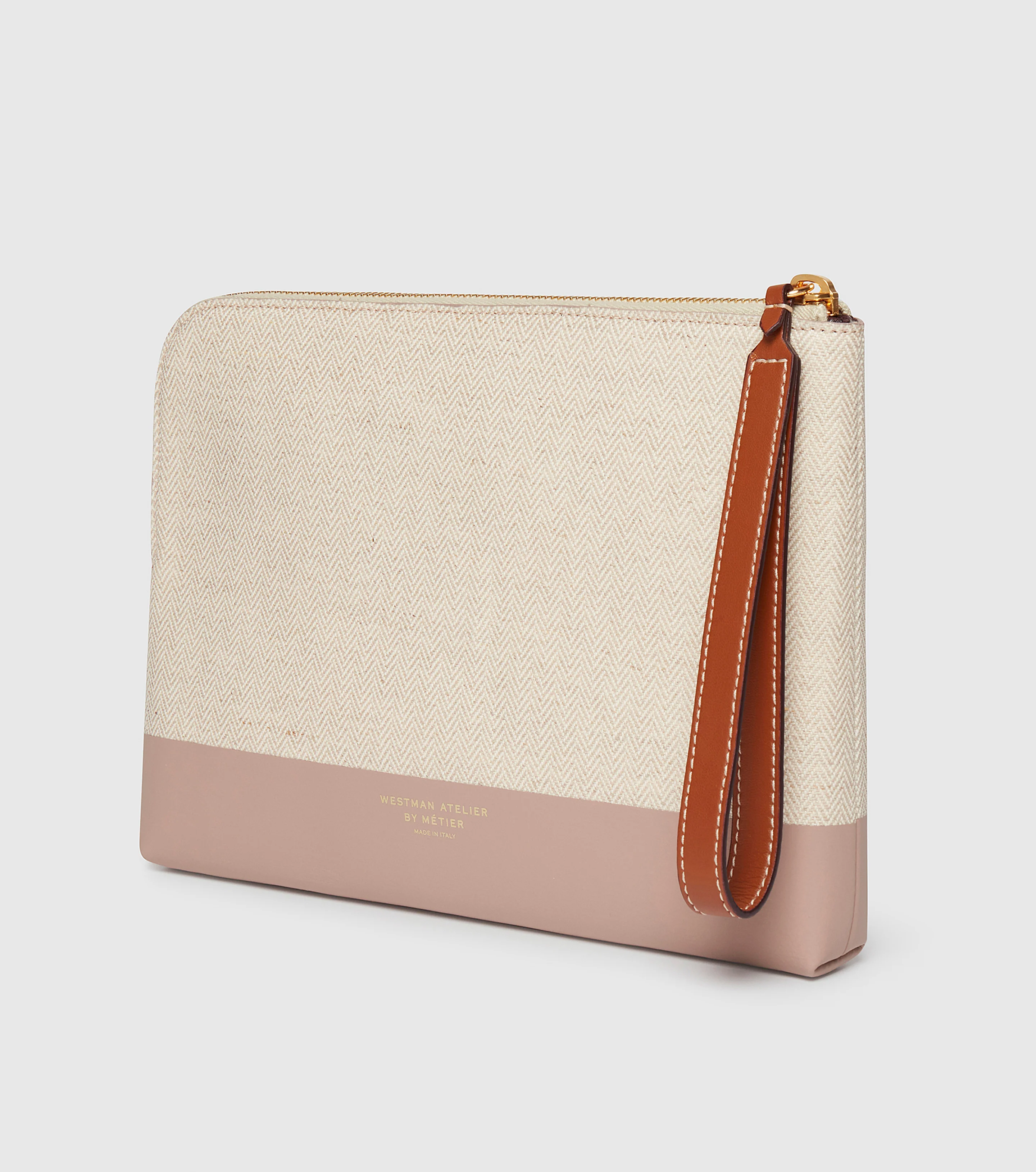 The Makeup Pouch - Herringbone and Mauve - Image 7