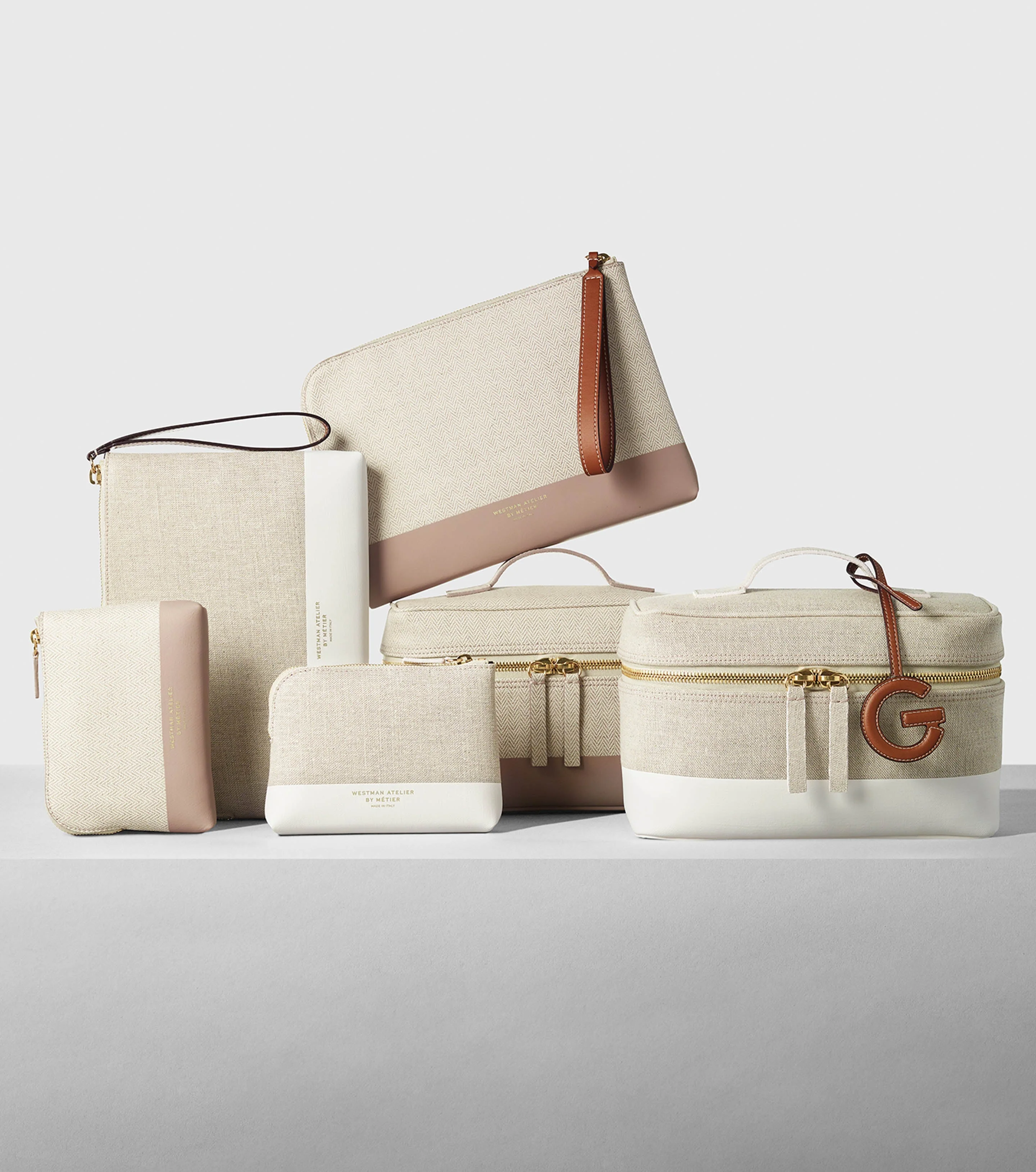 The Makeup Pouch - Herringbone and Mauve - Image 8