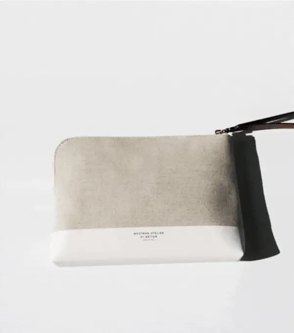 The Makeup Pouch - Linen and Crème - Image 3